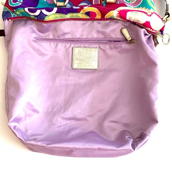 Limited Edition Coach Poppy Pop C Large Spotlight Sequins gems glitter metallic - Picture 14 of 16